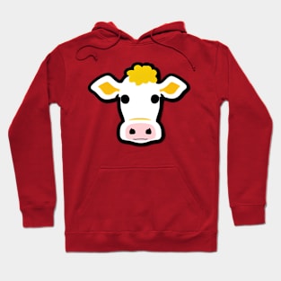 Moo-velous Cow: A Playful Cartoon Design for Your Everyday Delight Hoodie